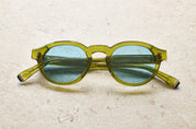 SEYMOUR S - OLIVE GREEN  / LIGHT BLUE